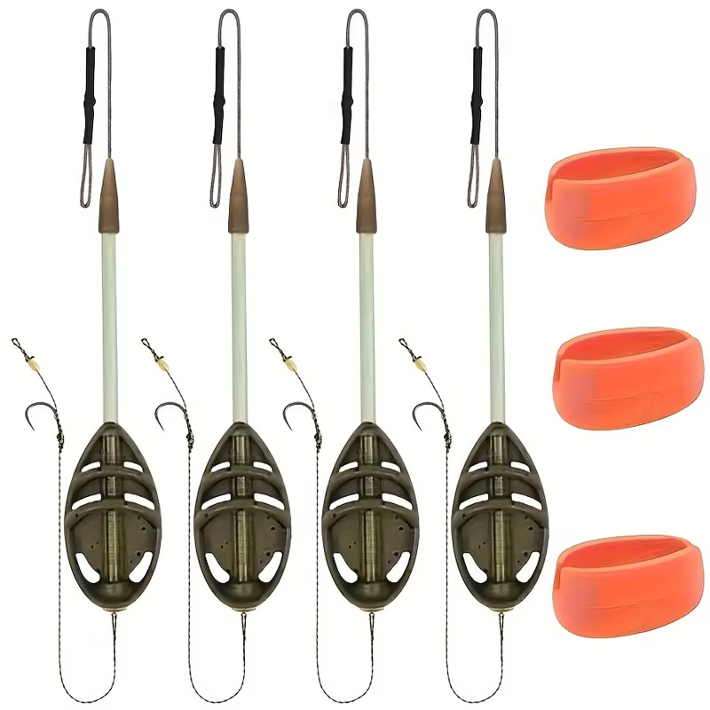 Monofilament Line - Karpfenangel-Feederleinen-Set (30/40/50/60 Gramm): inklusive Form +