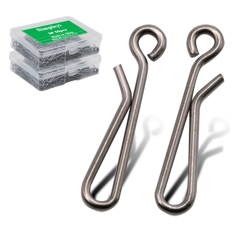 Monofilament Line - 50 teile/schachtel Lager Schloss Rolling Swivel